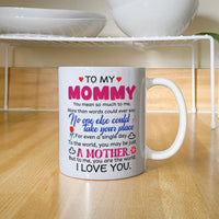 Personalized White Ceramic Photo Mug for Mom - Mother's Day Gift - To My Mommy