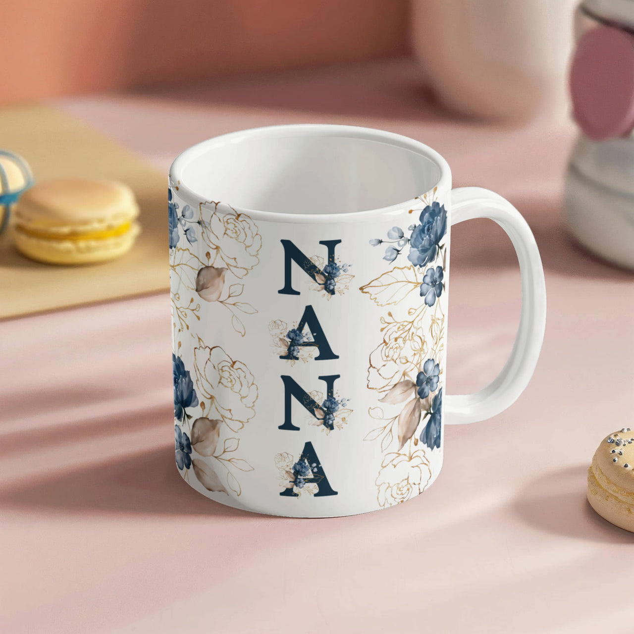 White Ceramic Mug for Grandma - Mother's Day Gift - Nana