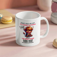 Funny White Ceramic Mug - Don't Piss Me Off
