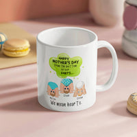 Funny White Ceramic Photo for Mom - Mother's Day Gift - From the Bottom of Our Hearts
