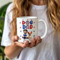 White Ceramic Mug 11 oz & 15 oz - Dog Dad