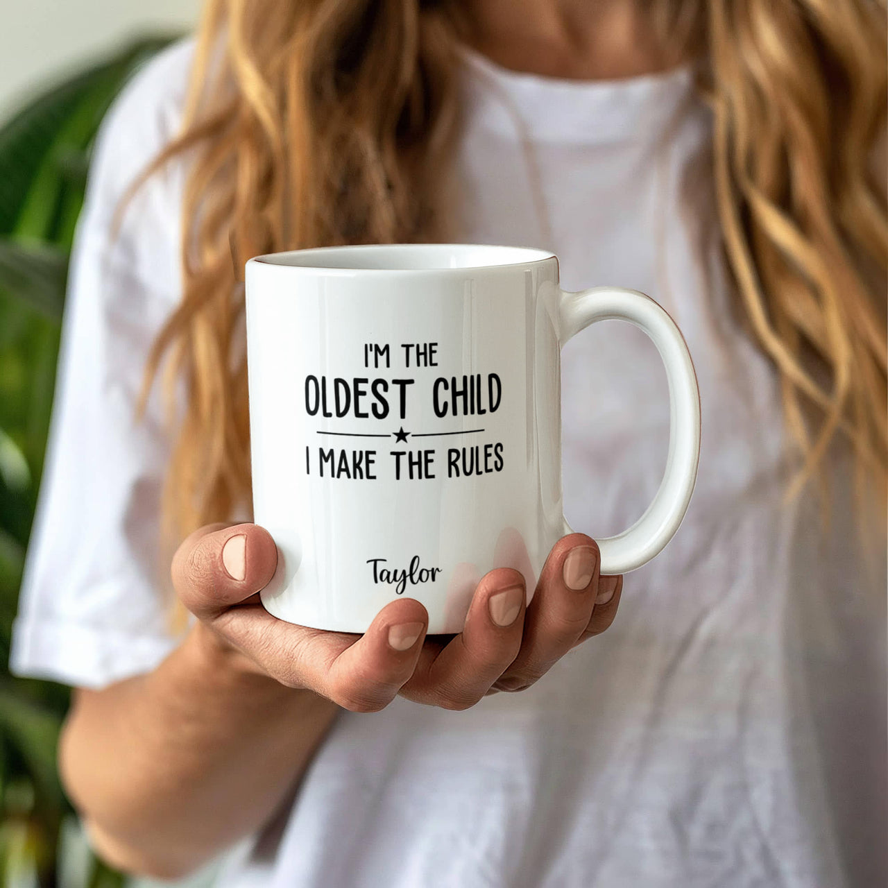White Ceramic Mug - I'm the Oldest Child