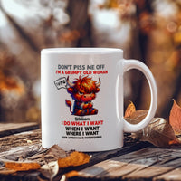 Funny White Ceramic Mug - Don't Piss Me Off