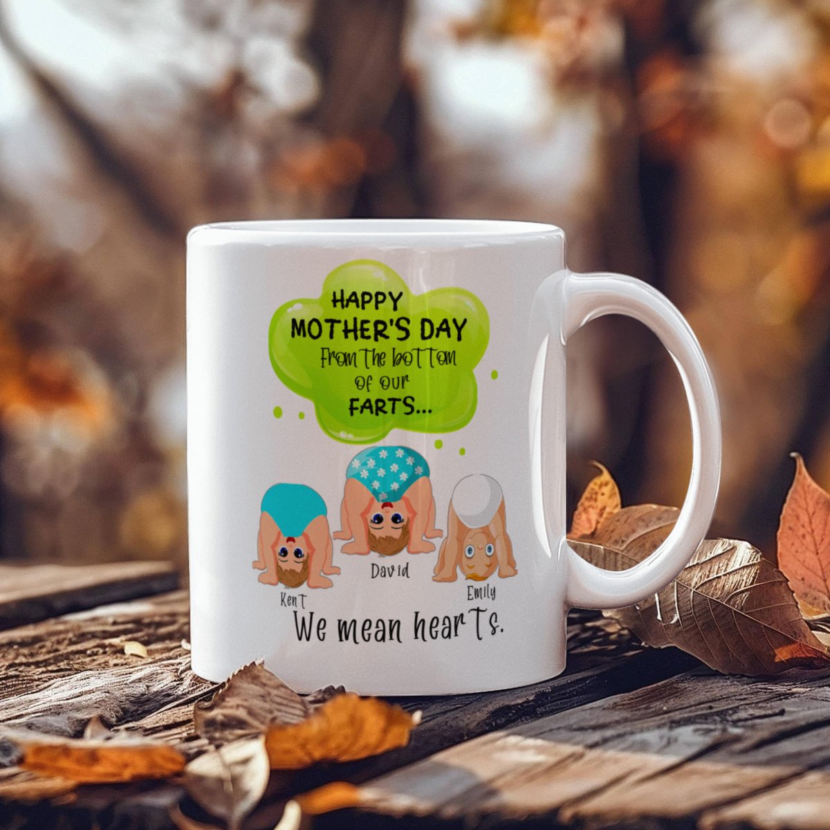 Personalized Funny Mother's Day Mug from Kids - TreasuredTale