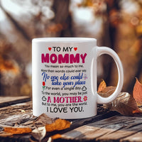 Personalized White Ceramic Photo Mug for Mom - Mother's Day Gift - To My Mommy