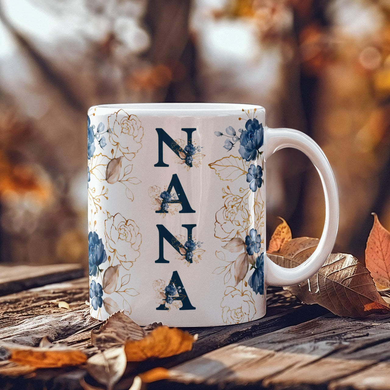 White Ceramic Mug for Grandma - Mother's Day Gift - Nana