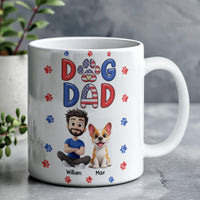 White Ceramic Mug 11 oz & 15 oz - Dog Dad