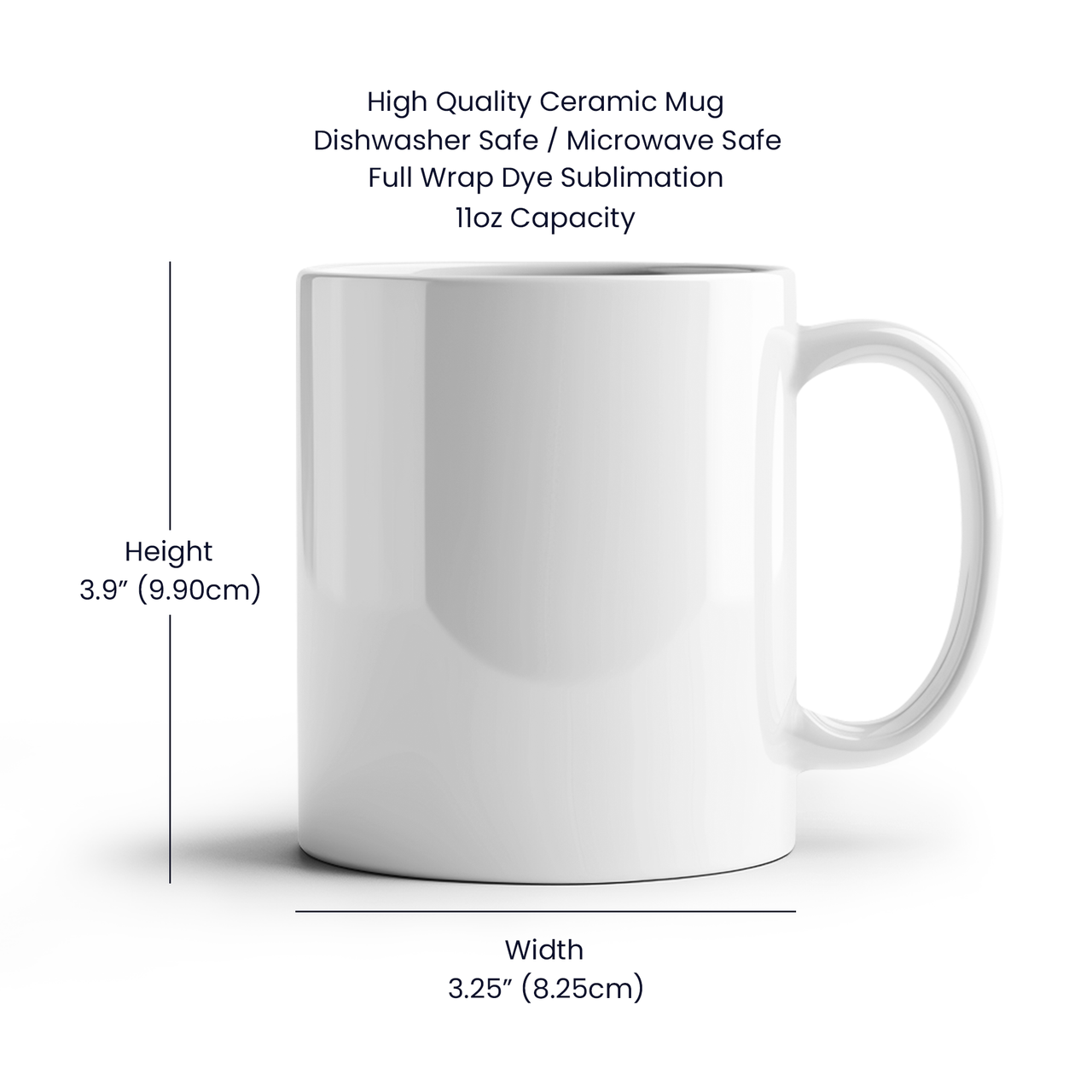White Ceramic Mug 11 oz & 15 oz - Dog Dad