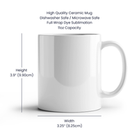 White Ceramic Mug 11 oz & 15 oz - Dog Dad