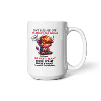 Funny White Ceramic Mug - Don't Piss Me Off