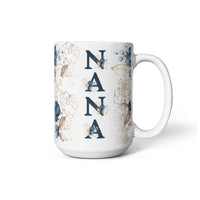 White Ceramic Mug for Grandma - Mother's Day Gift - Nana