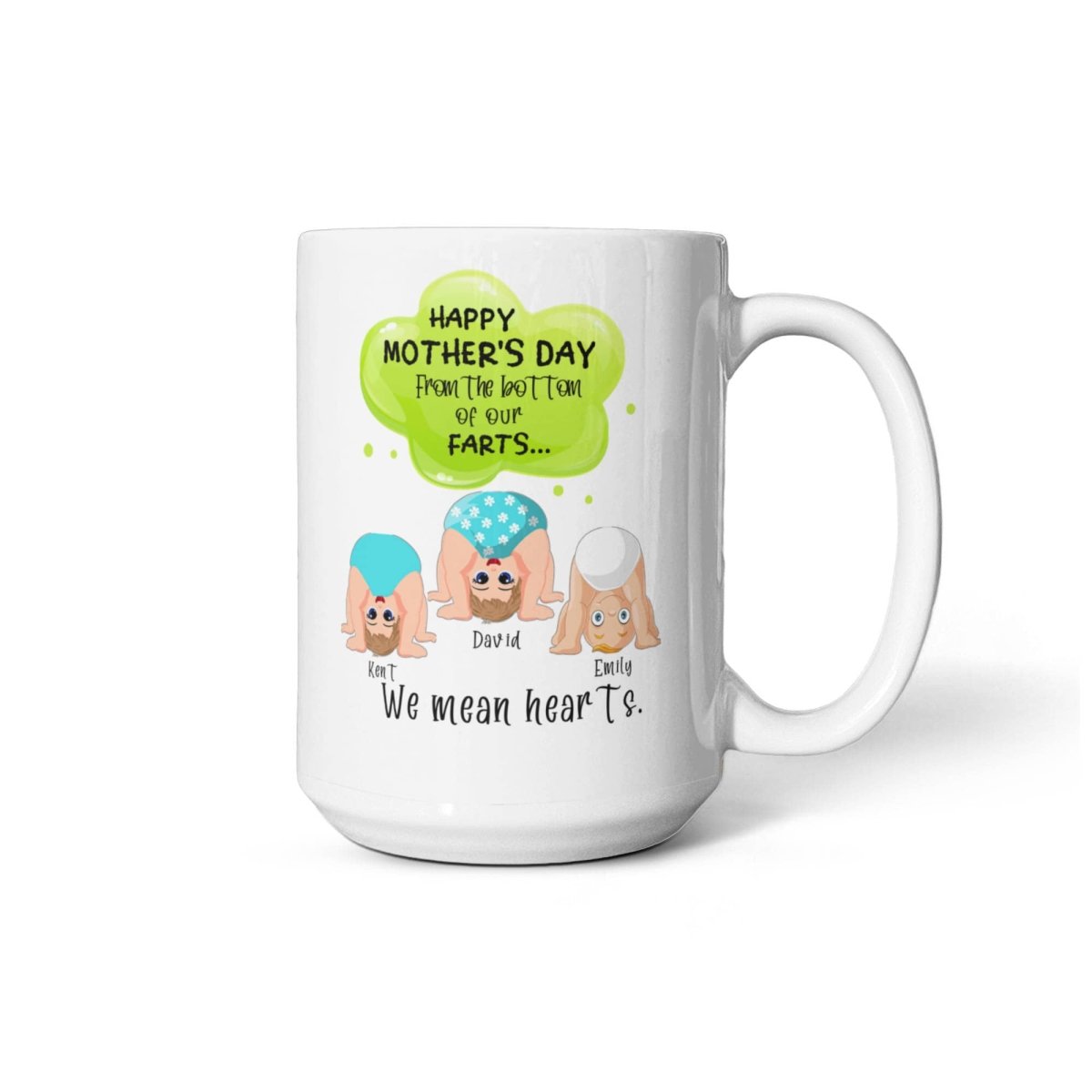 Personalized Funny Mother's Day Mug from Kids - TreasuredTale