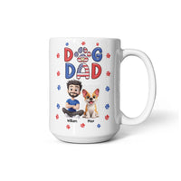 White Ceramic Mug 11 oz & 15 oz - Dog Dad