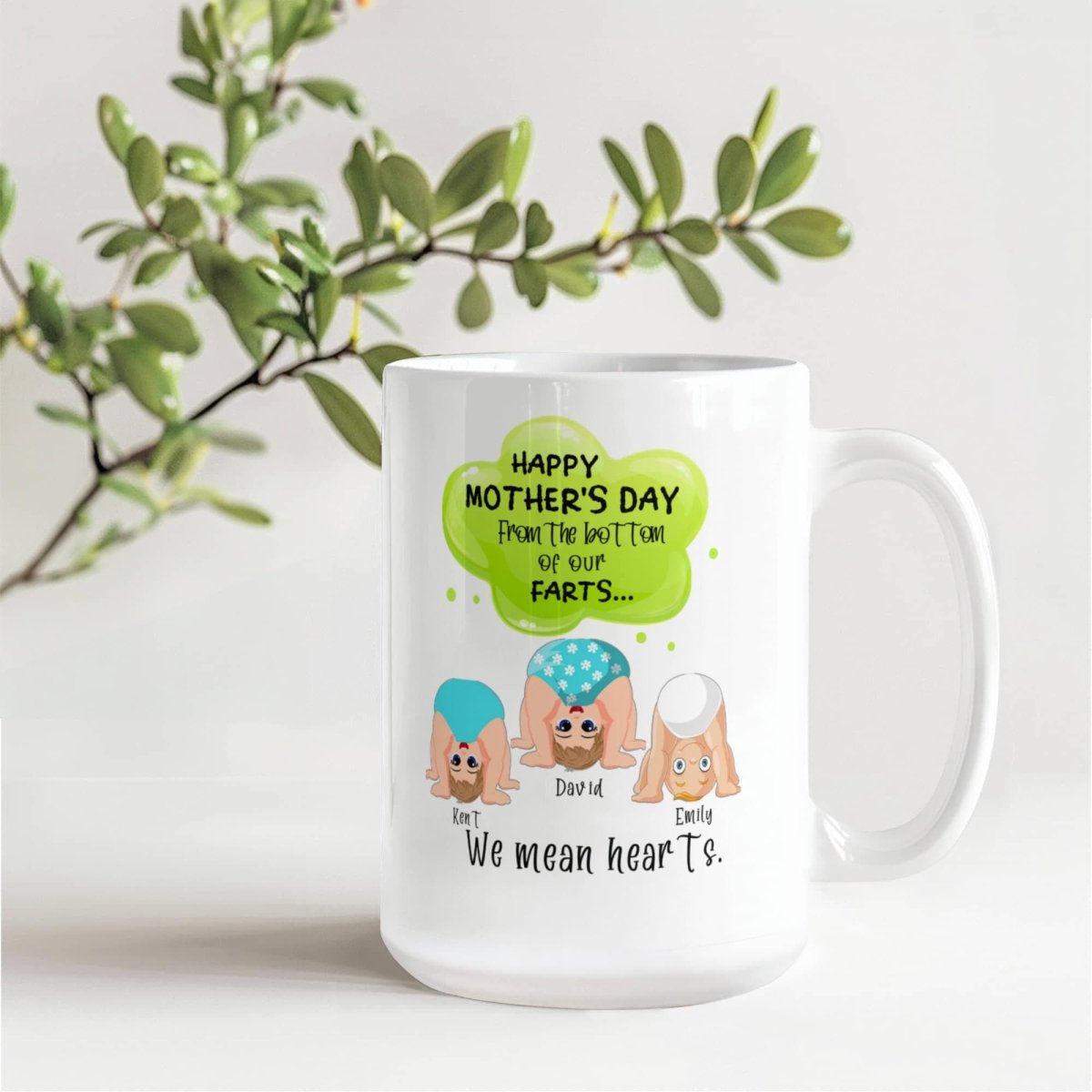 Personalized Funny Mother's Day Mug from Kids - TreasuredTale