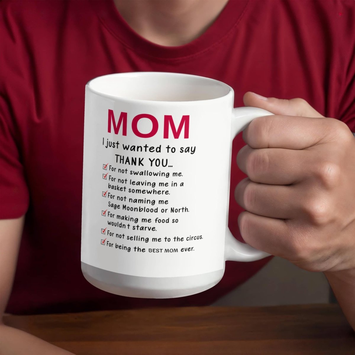 Funny Best Mom Ever Mug – Hilarious Thank You Gift - TreasuredTale