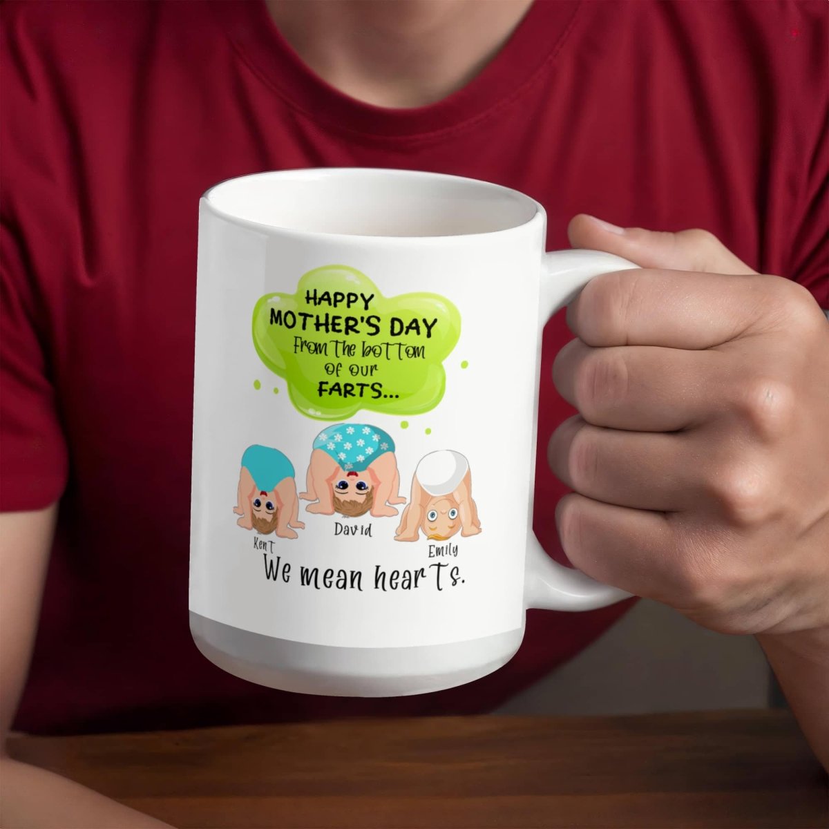 Personalized Funny Mother's Day Mug from Kids - TreasuredTale