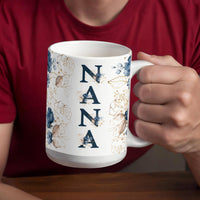 White Ceramic Mug for Grandma - Mother's Day Gift - Nana