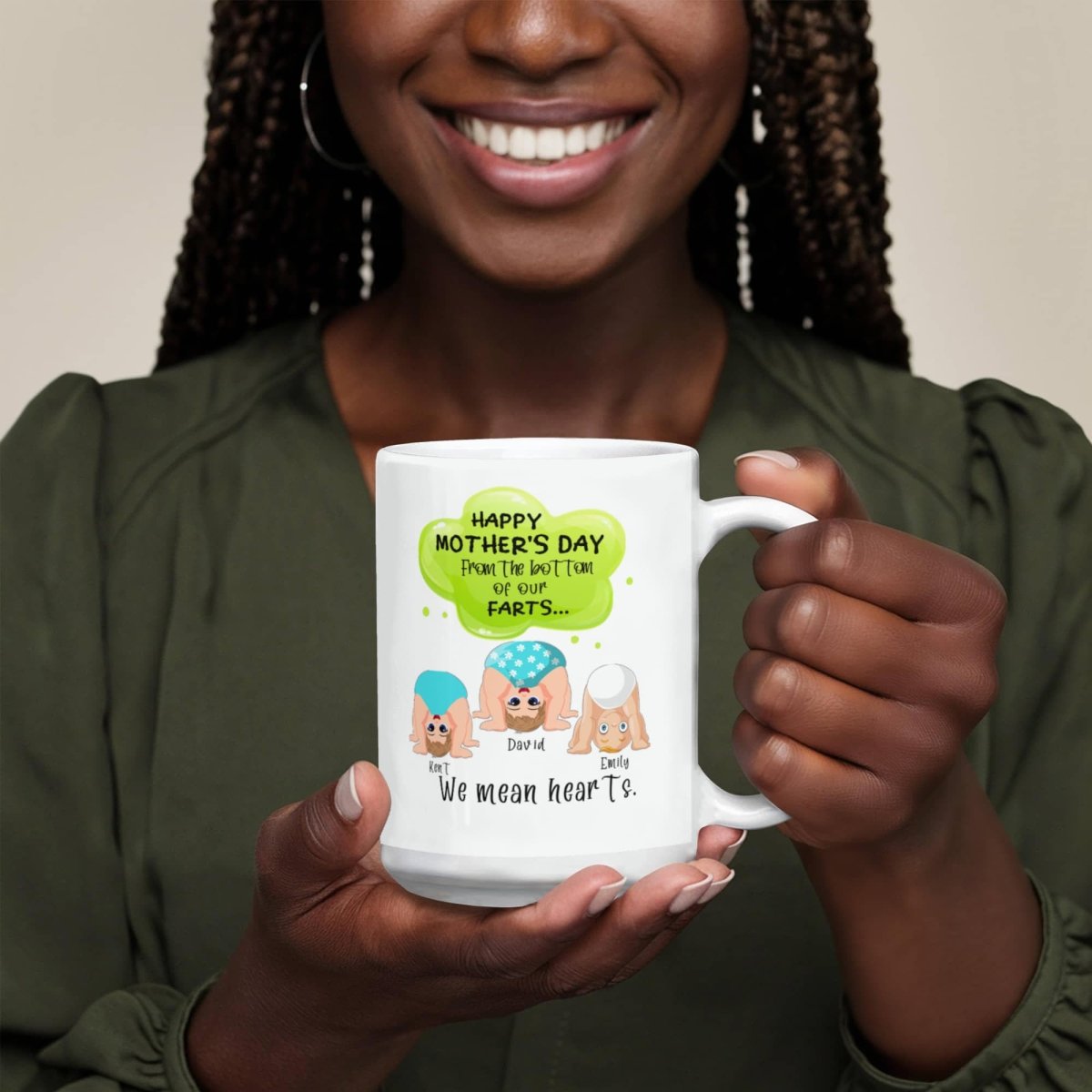 Personalized Funny Mother's Day Mug from Kids - TreasuredTale
