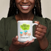 Funny White Ceramic Photo for Mom - Mother's Day Gift - From the Bottom of Our Hearts