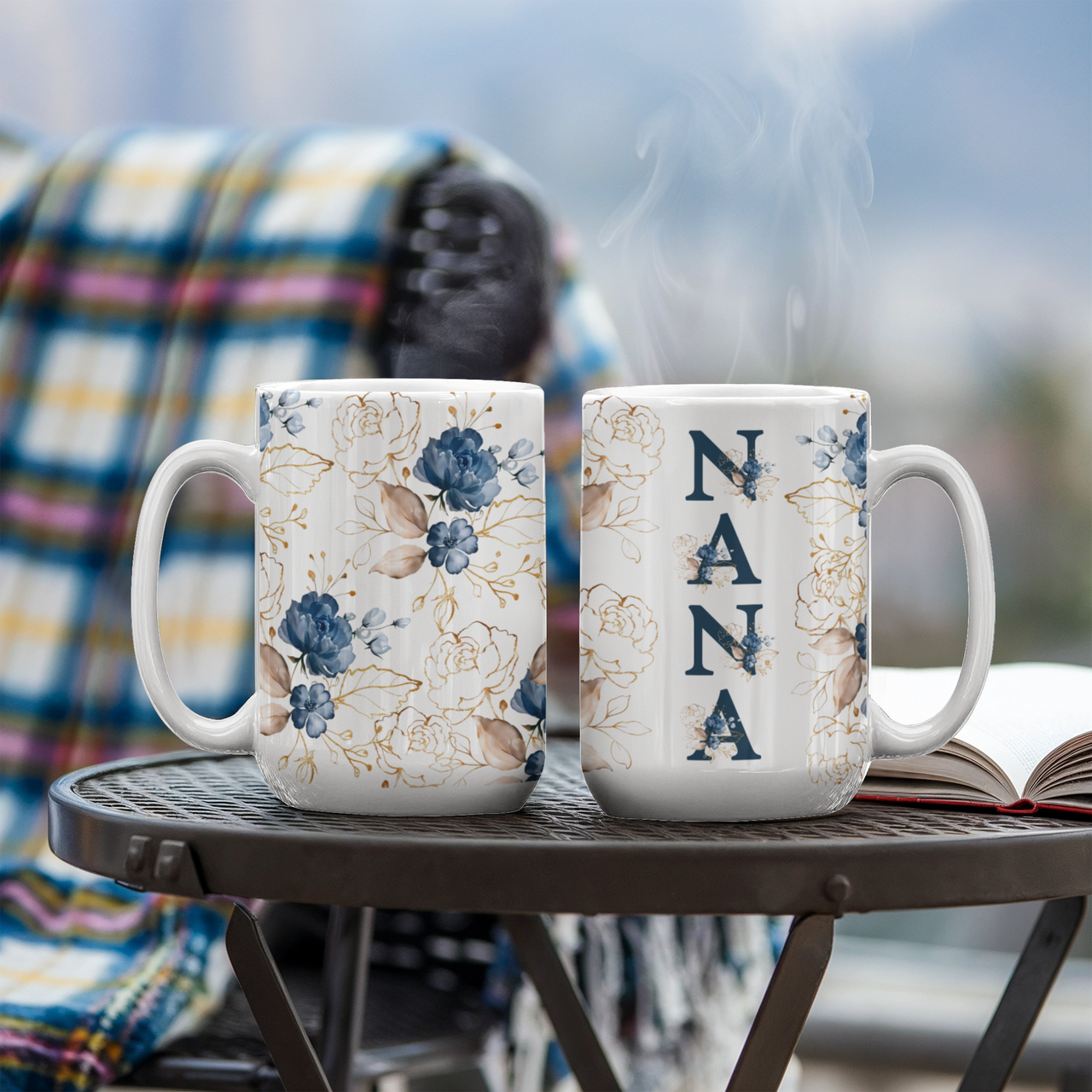 White Ceramic Mug for Grandma - Mother's Day Gift - Nana