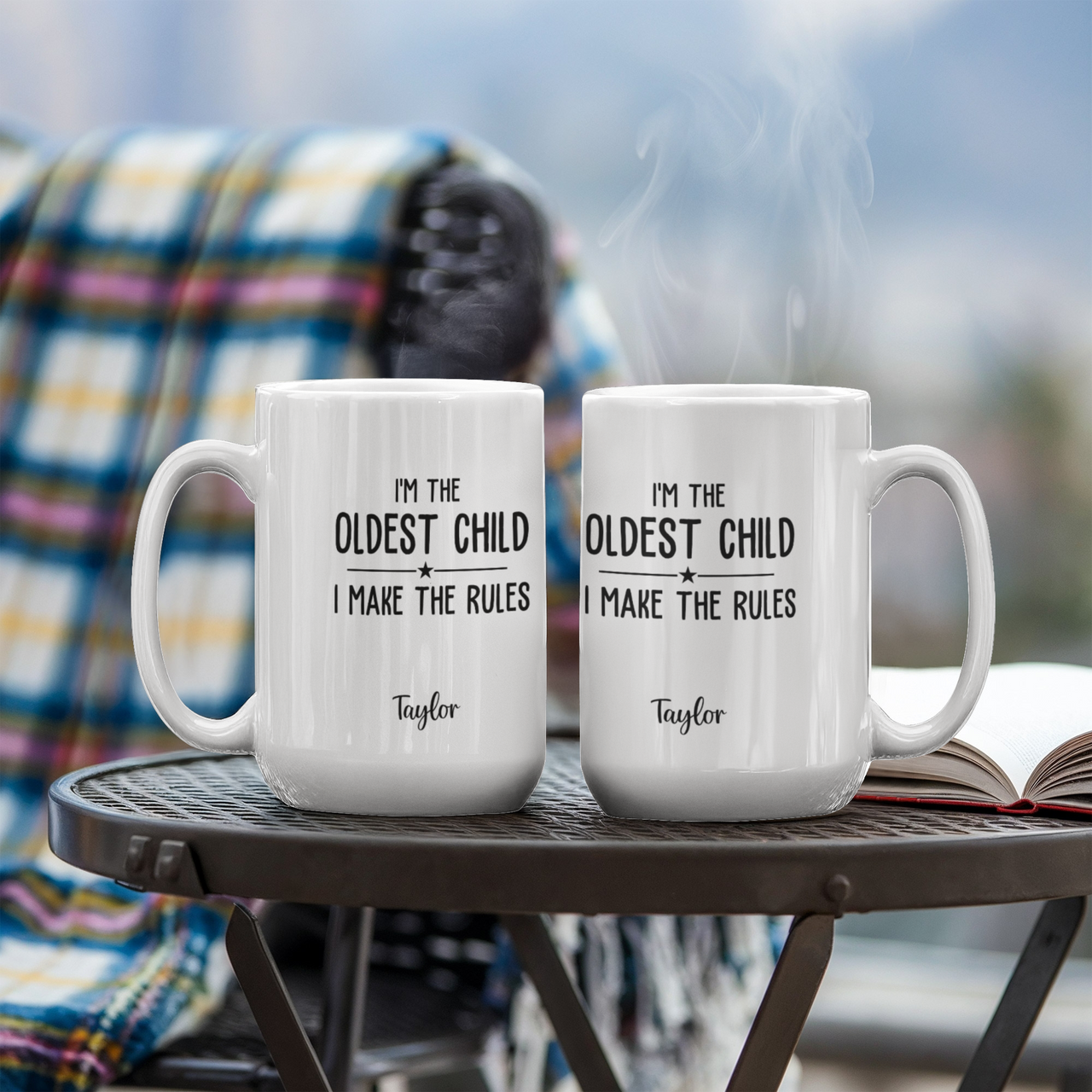 White Ceramic Mug - I'm the Oldest Child