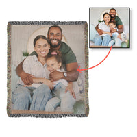 Photo Heirloom Woven Blanket (Portrait) - Graduation personalized