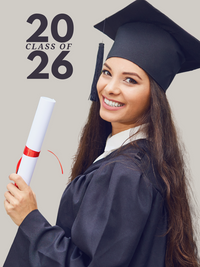 Photo Heirloom Woven Blanket (Portrait) - Graduation personalized