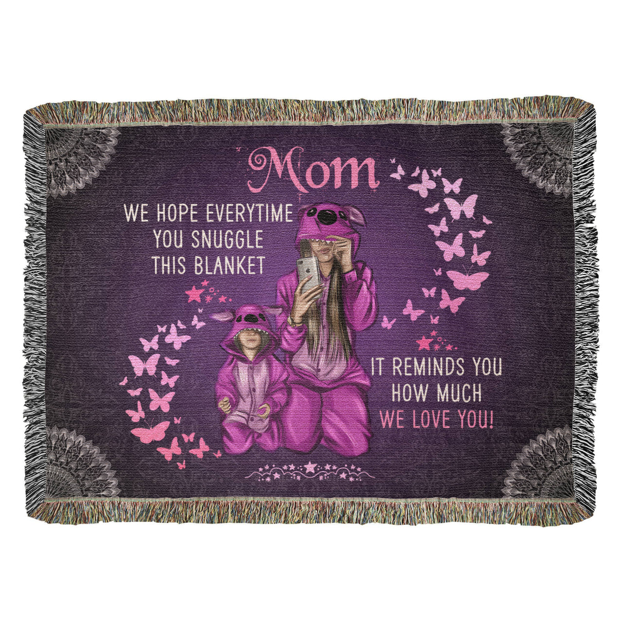 Artwork Heirloom Woven Blanket (Landscape) for Mom - Mother's Day Gift - Love