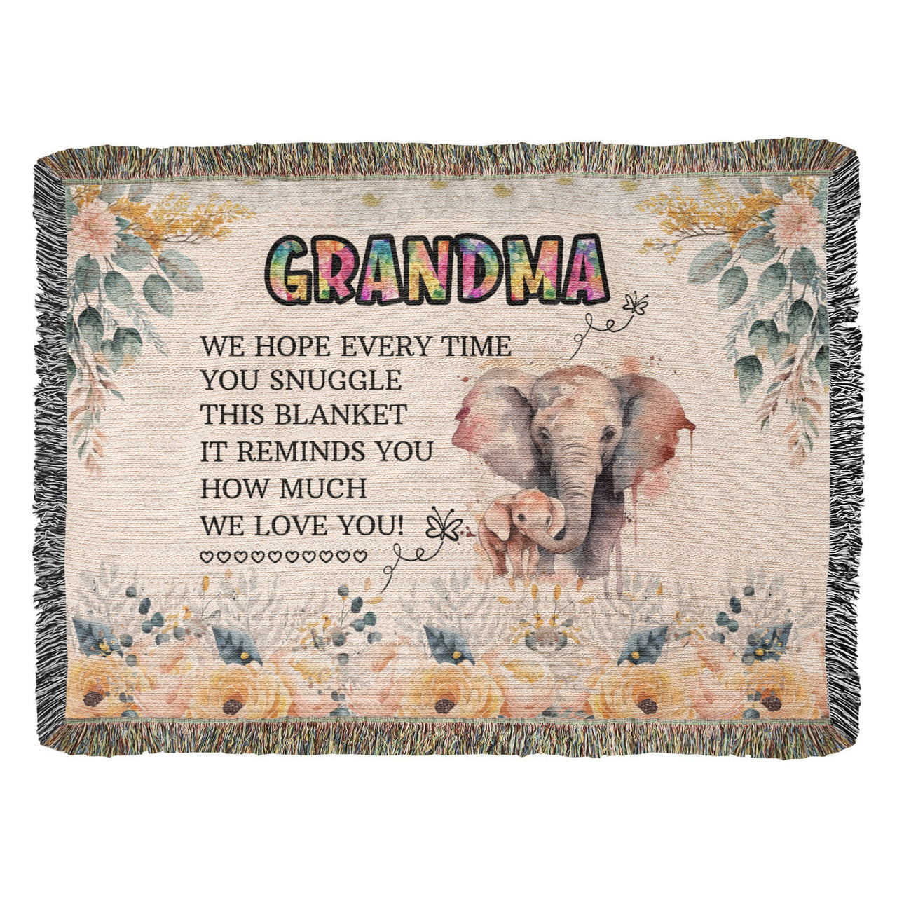 Artwork Heirloom Woven Blanket (Landscape) for Grandma - Mother's Day Gift