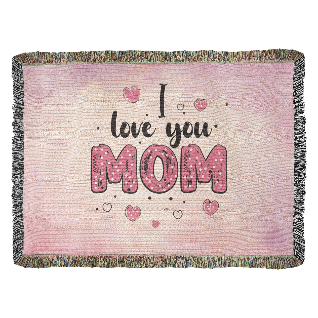 Artwork Heirloom Woven Blanket (Landscape) for Mom - Mother's Day Gift - I Love You Mom