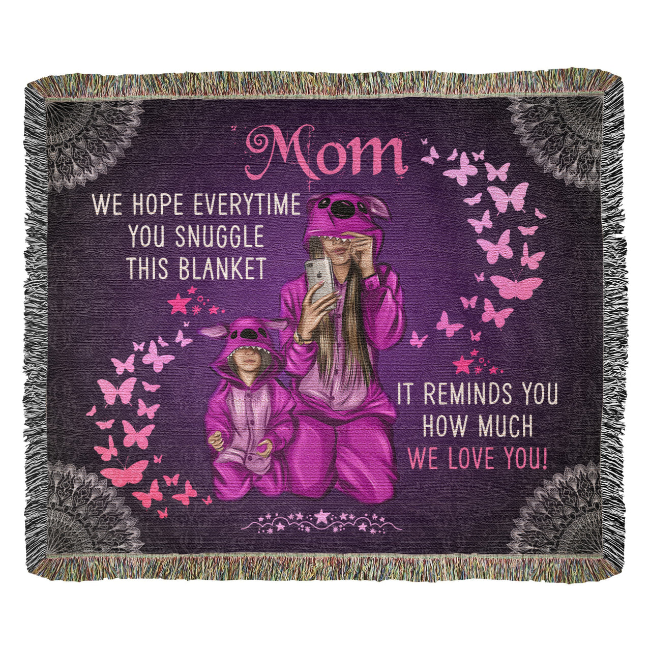 Artwork Heirloom Woven Blanket (Landscape) for Mom - Mother's Day Gift - Love