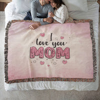 Artwork Heirloom Woven Blanket (Landscape) for Mom - Mother's Day Gift - I Love You Mom