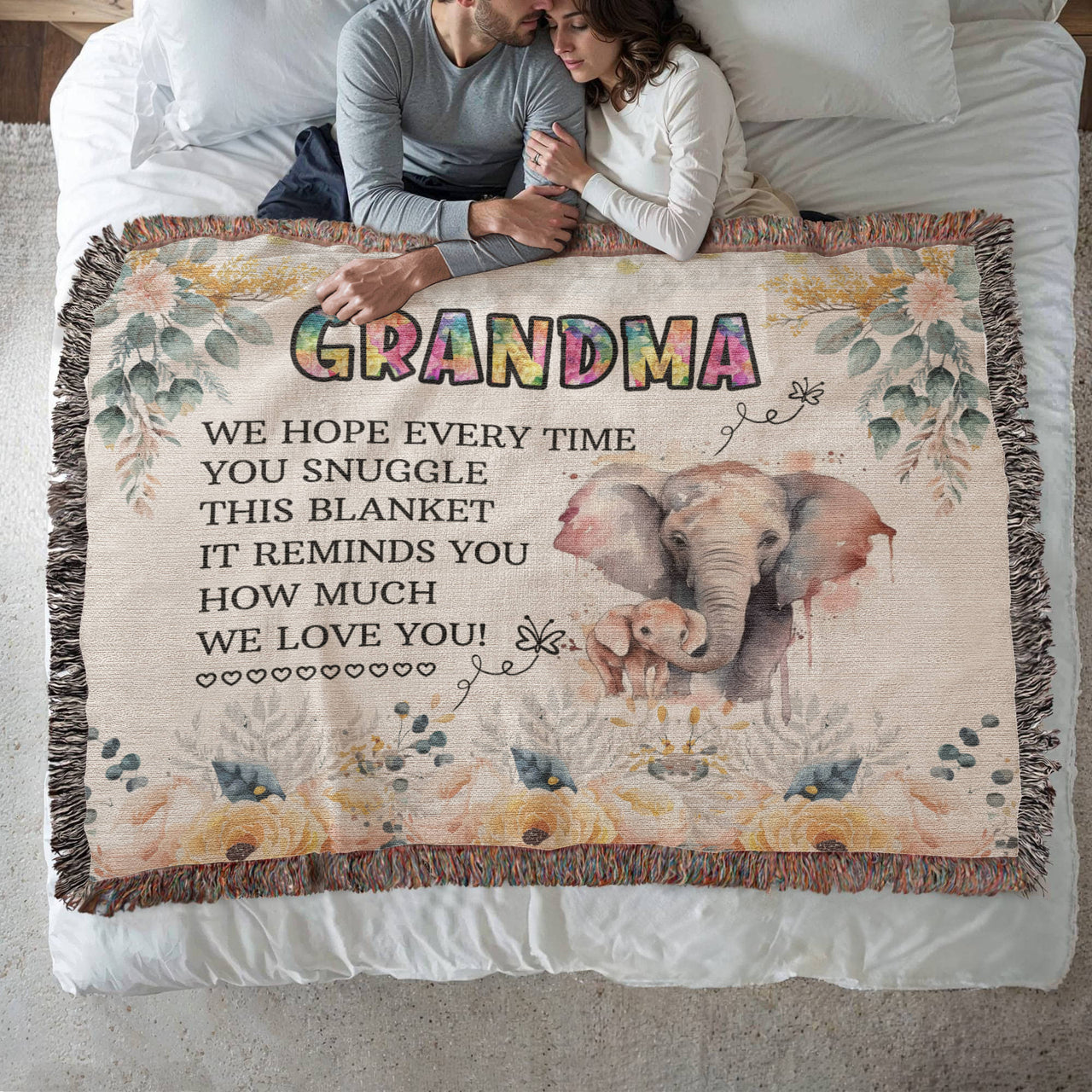 Artwork Heirloom Woven Blanket (Landscape) for Grandma - Mother's Day Gift