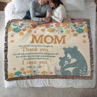 Artwork Heirloom Woven Blanket (Landscape) for Mom - Mother's Day Gift - Thank You
