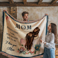 Artwork Heirloom Woven Blanket (Landscape) for Mom - Mother's Day Gift - Everything I am