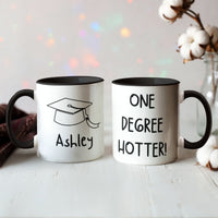Color Accent Mugs -one degree hotter funny