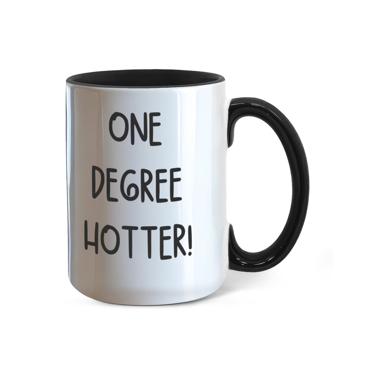 Color Accent Mugs -one degree hotter funny