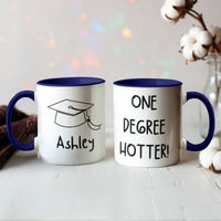 Color Accent Mugs -one degree hotter funny
