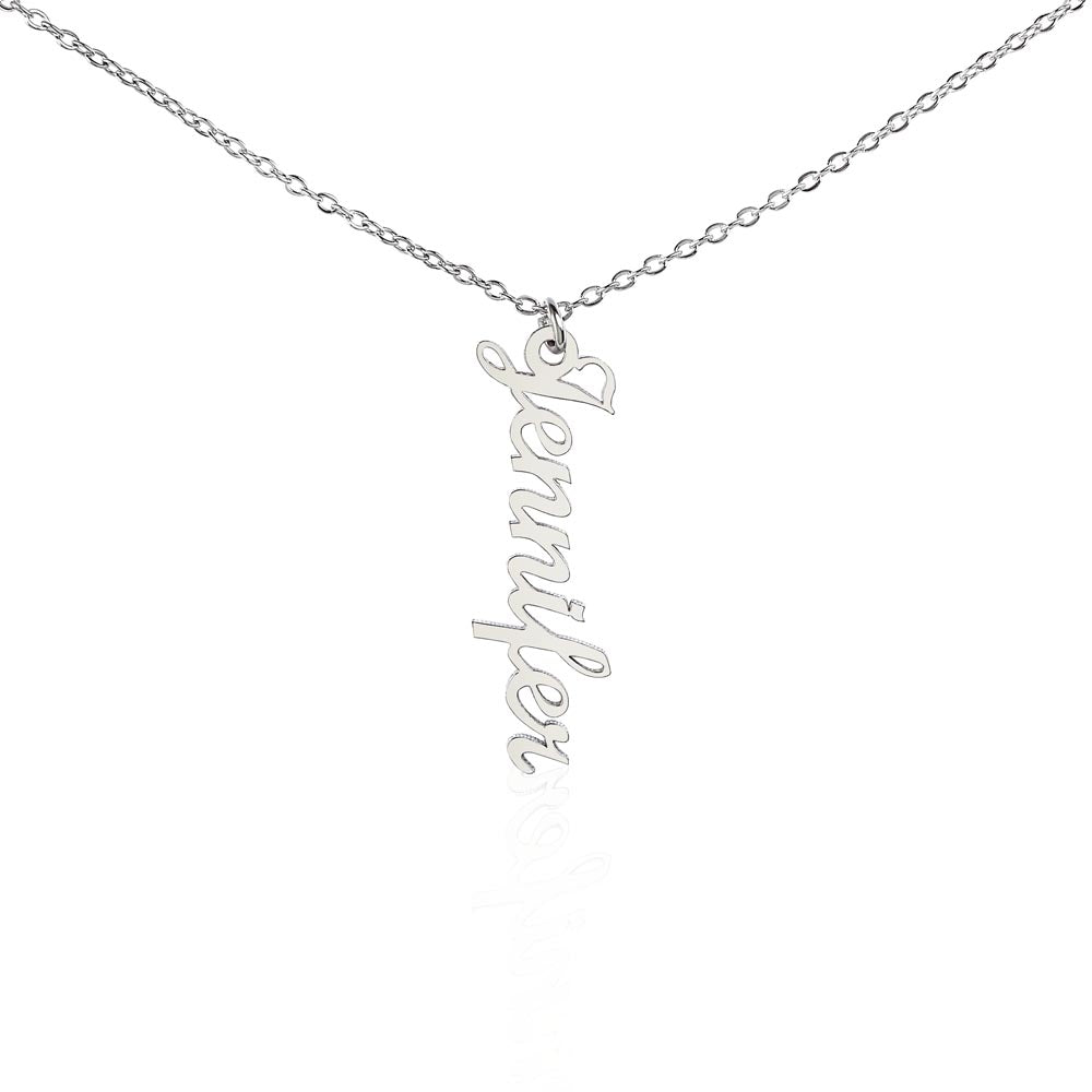 Multi Vertical Name Necklace with Kids Name for Her - Mother's Day Gift
