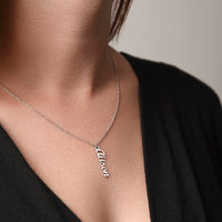 Multi Vertical Name Necklace with Kids Name for Her - Mother's Day Gift
