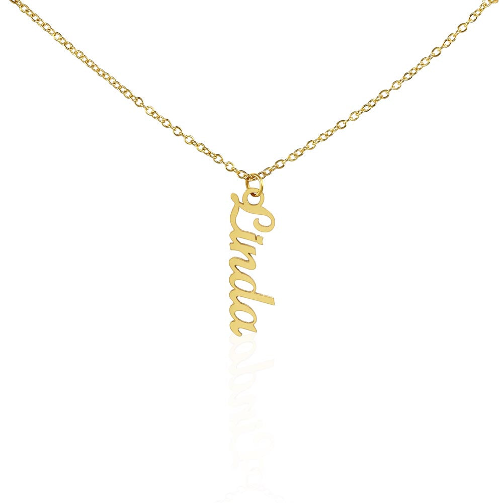 Multi Vertical Name Necklace with Kids Name for Her - Mother's Day Gift