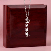 Multi Vertical Name Necklace with Kids Name for Her - Mother's Day Gift