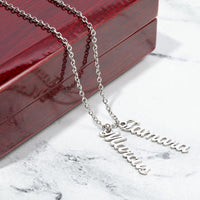 Multi Vertical Name Necklace with Kids Name for Her - Mother's Day Gift