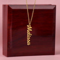 Multi Vertical Name Necklace with Kids Name for Her - Mother's Day Gift