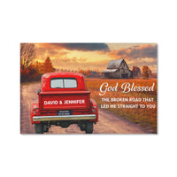 Gallery Wrapped Canvas Multiple Variant Landscape 2.0 - God Blessed the Broken Road