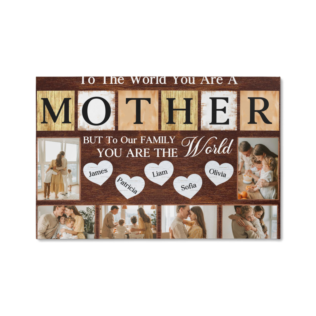 Gallery Wrapped Canvas Multiple Variant Landscape for Mom - Mother's Day - To the World You are a Mother