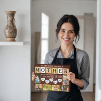 Personalized Canvas – Gift for Mom with Kids' Names and Photos - TreasuredTale