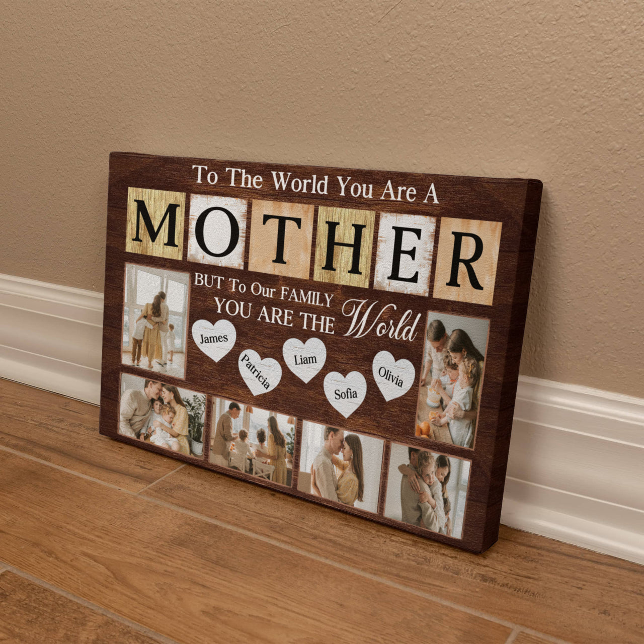 Gallery Wrapped Canvas Multiple Variant Landscape for Mom - Mother's Day - To the World You are a Mother