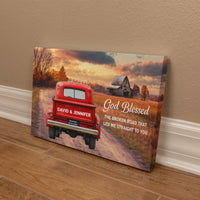 Gallery Wrapped Canvas Multiple Variant Landscape 2.0 - God Blessed the Broken Road