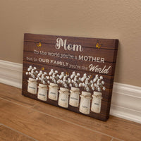 Personalized Custom Canvas – Mom Gift with Kids' Names - TreasuredTale